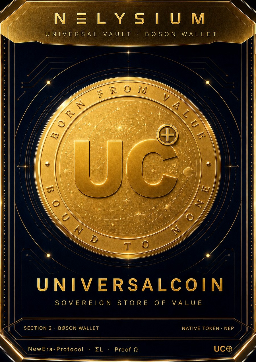 NELYSIUM UNIVERSALCOIN · UC⊕
